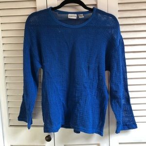 Chico’s Boxy Royal Blue Sweater